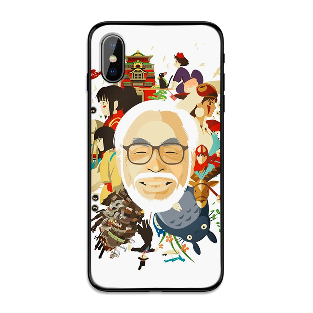 Miyazaki Hayao мягкая термополиуретановая крышка-чехол для Apple iPhone 6 6S 7 8 Plus 5 5S SE X XS MAX XR