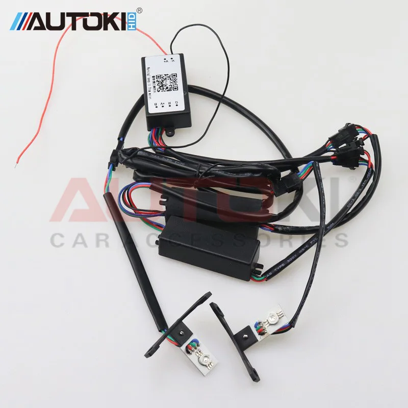 Autoki высокое качество новинка светодиодный дьявольский глаз демонический RGBW