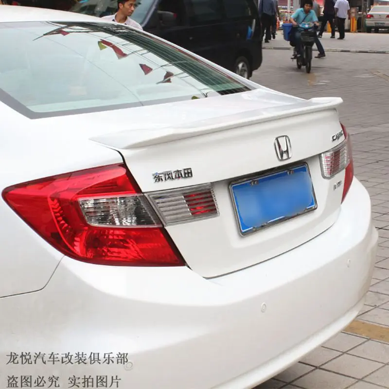 Автомобильные аксессуары для Honda Civic 2012 2013 популярный Неокрашенный спойлер из АБС