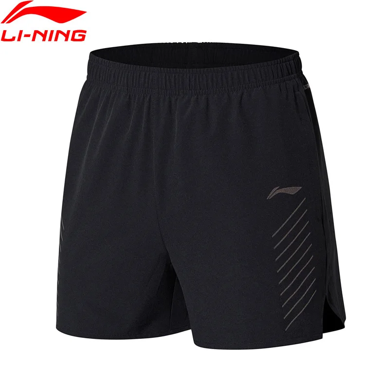 Li Ning мужские шорты для бега на сухой дышащей обычной посадки 91.1% полиэстер 8.9%