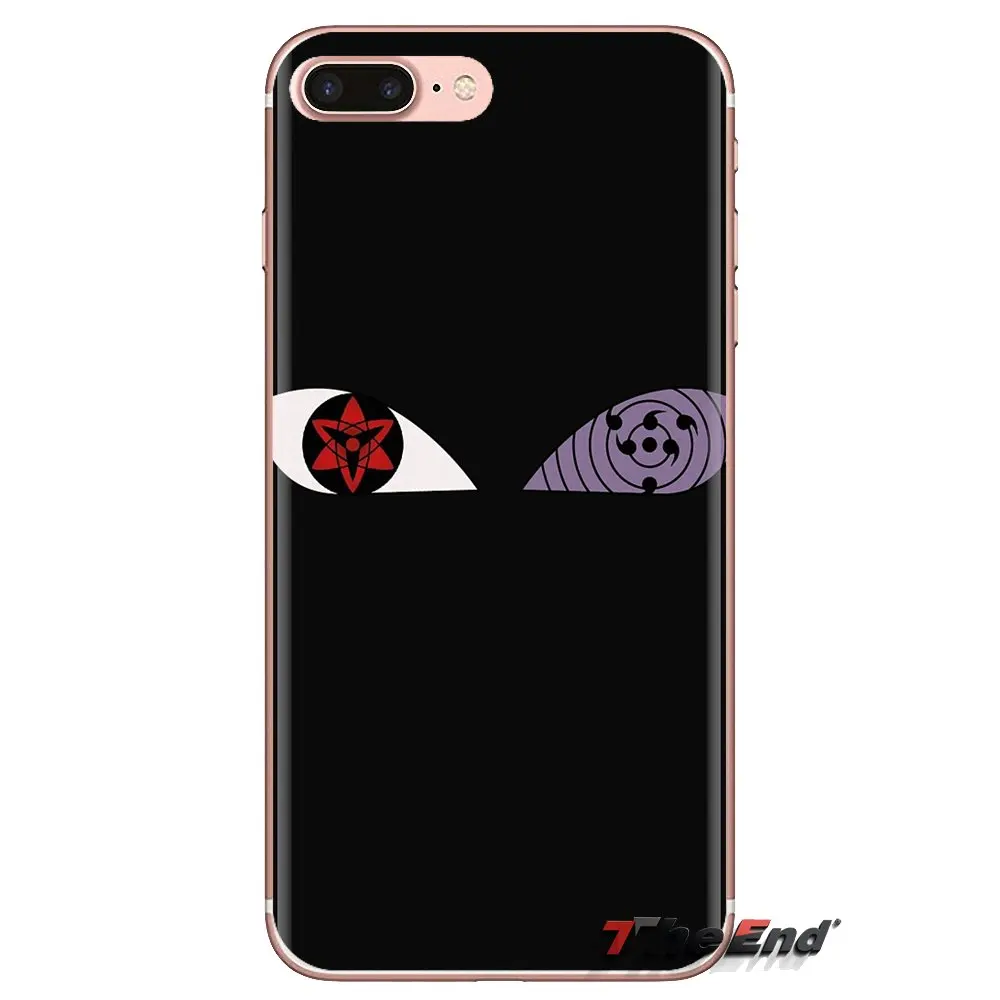 Soft Transparent Cases Covers Naruto Mangekyou sharingan For iPod Touch Apple iPhone 4 4S 5 5S SE 5C 6 6S 7 8 X XR XS Plus MAX |