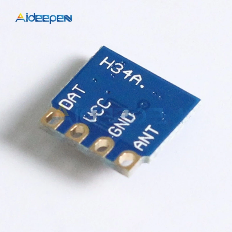 Мини радиочастотный модуль беспроводного передатчика H34A-433 433 МГц минимальный