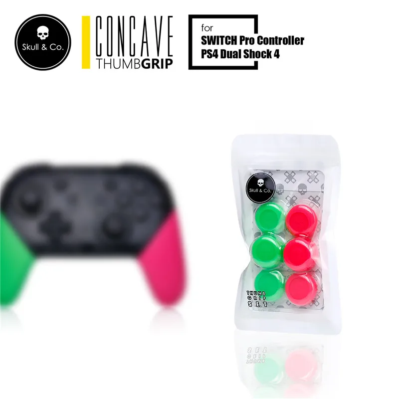 6 In1 Стик Кепки Череп & Co для палочек Nintendo Switch Pro Joy Con/Игровые приставки PS4 пульт
