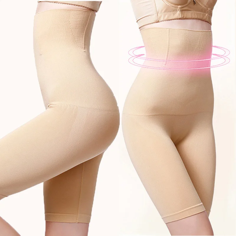 Moldeadores de cintura alta para mujer, bragas de Control de barriga, bragas, ropa interior moldeadora de cuerpo, cors&eacute;-1