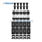 Комплект коннекторов сделай сам с 4-контактным разъемом Micro USB, с чехлами для соединения данных, интерфейс OTG, аксессуары для кабеля для передачи данных сделай сам, 50 шт.