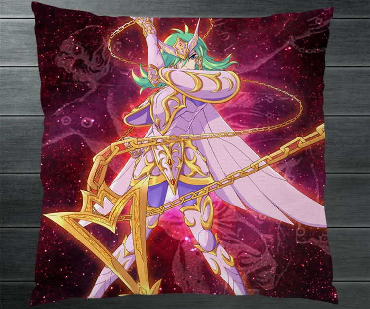 Бронзовая ткань Saint Seiya Andromeda Shun Fanart 40*40 см двухсторонняя зеркальная Обложка