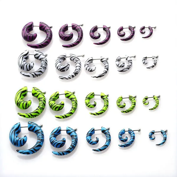 (Можно смешивать) оптовая продажа 40 шт./лот леопардовой расцветки спиральные