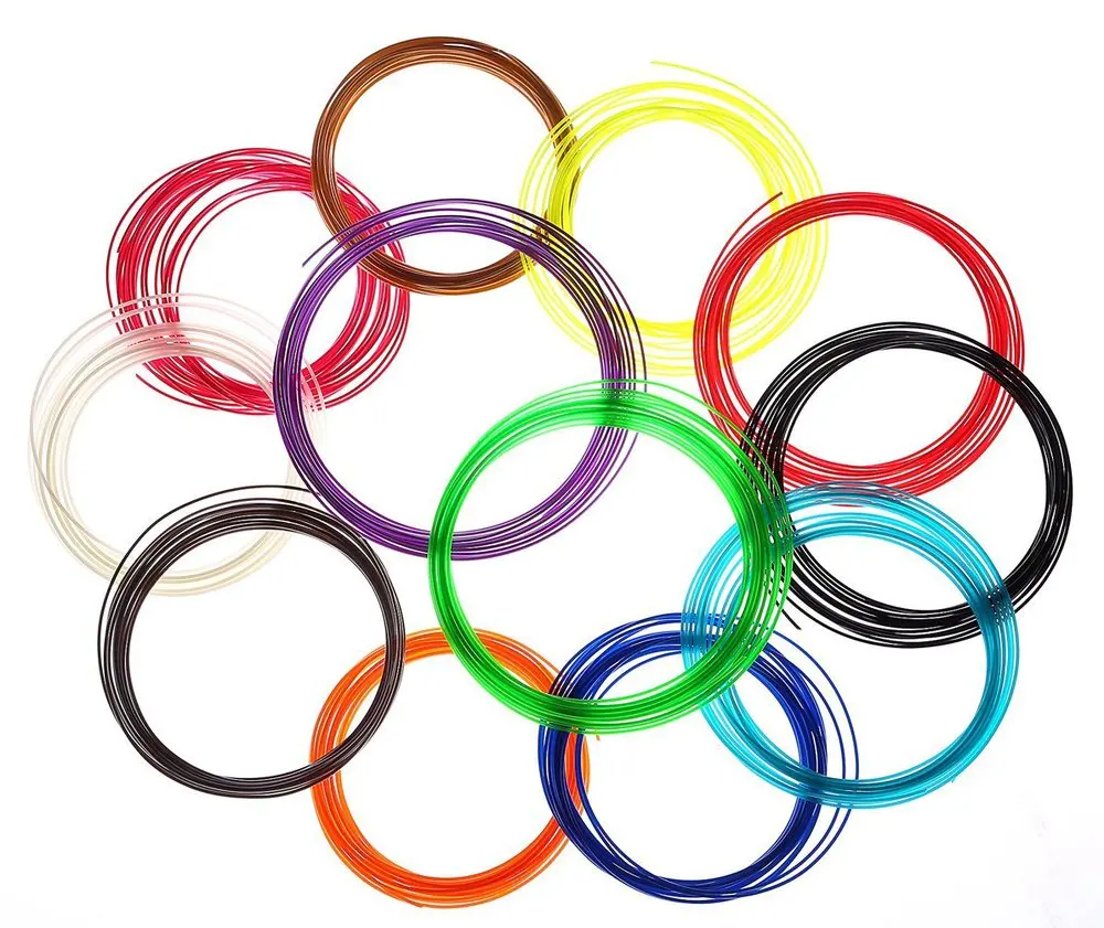 

3D Printer Filament 5 Meters 30 Colors 150m Low temperature PCL Plastic Wire 1.75mm 3D Printer Materials Threads ROHS certified