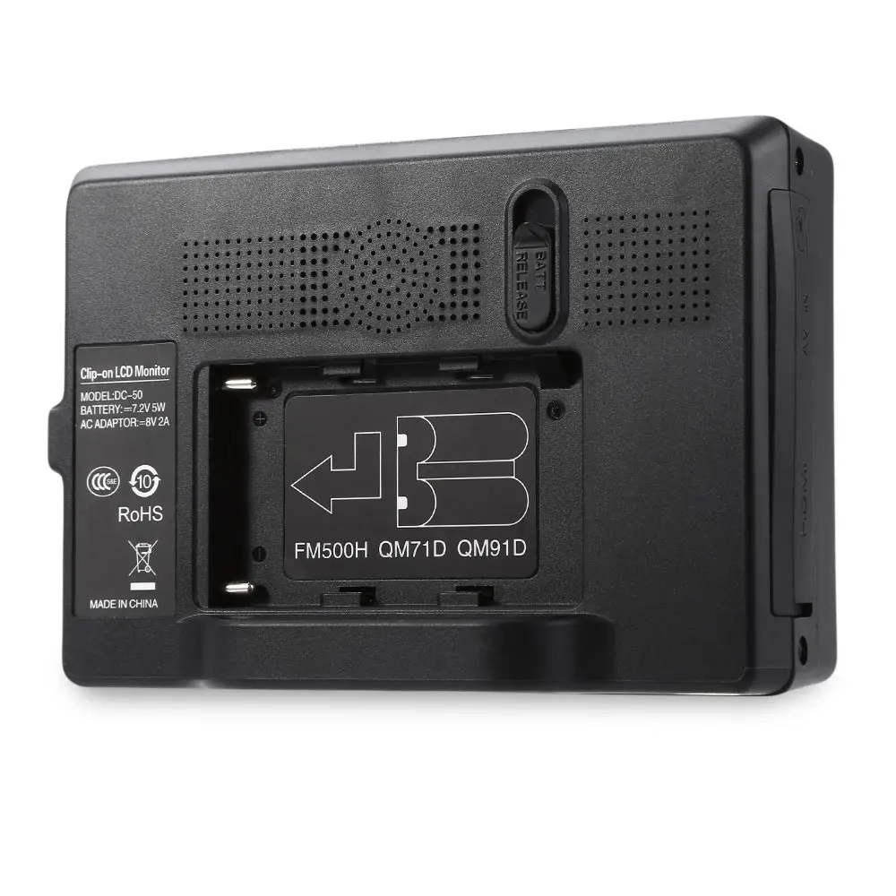 Оригинальный Viltrox DC 50 портативный 5 дюйм(ов) ов) экран 480 P Clip on цветной ЖК монитор HDMI