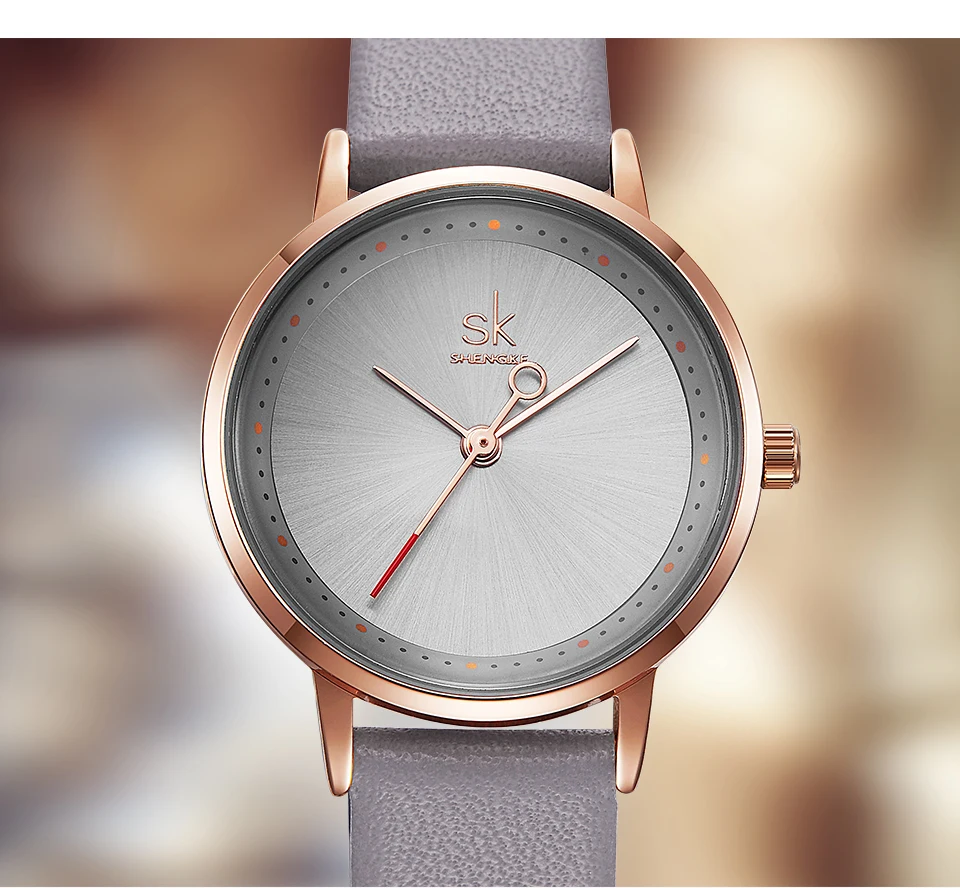 Shengke женские часы черные модные кожаные Наручные часы женские часы Reloj Mujer SK Роскошные Брендовые женские кварцевые часы