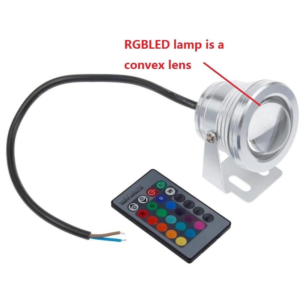 1 шт./лот RGB 10 Вт DC12V подводные светодиодные лампы для фонтана Светодиодная лампа