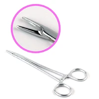 eyebrow tweezer stainless steel needle holder pliers elbow straight head vascular clamp beauty health makeup makeup tools