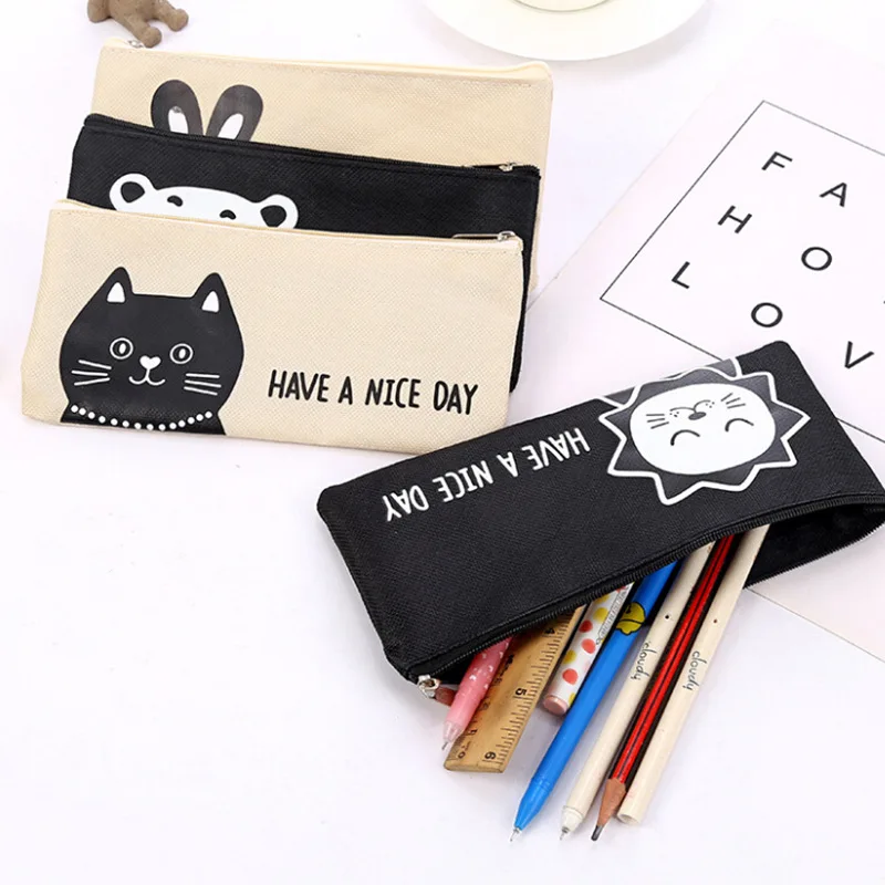 Милый мультяшный карандаш с изображением Льва кота медведя кролика большой