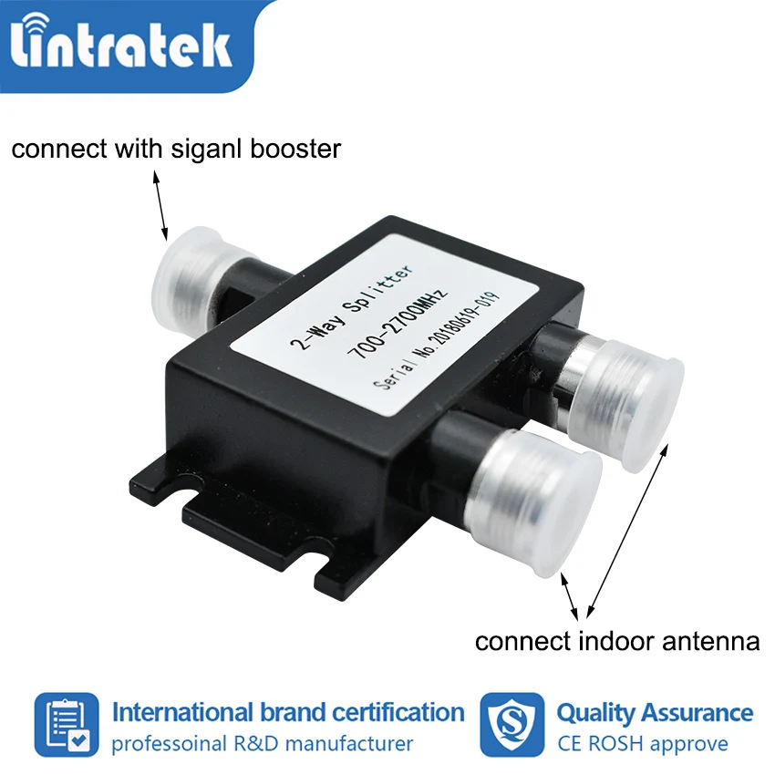 2 полосный сплиттер Lintratek Upgrade 700 ~ 2700 МГц для 800 850 900 1700 1800 1900 2100 2600 усилитель сигнала