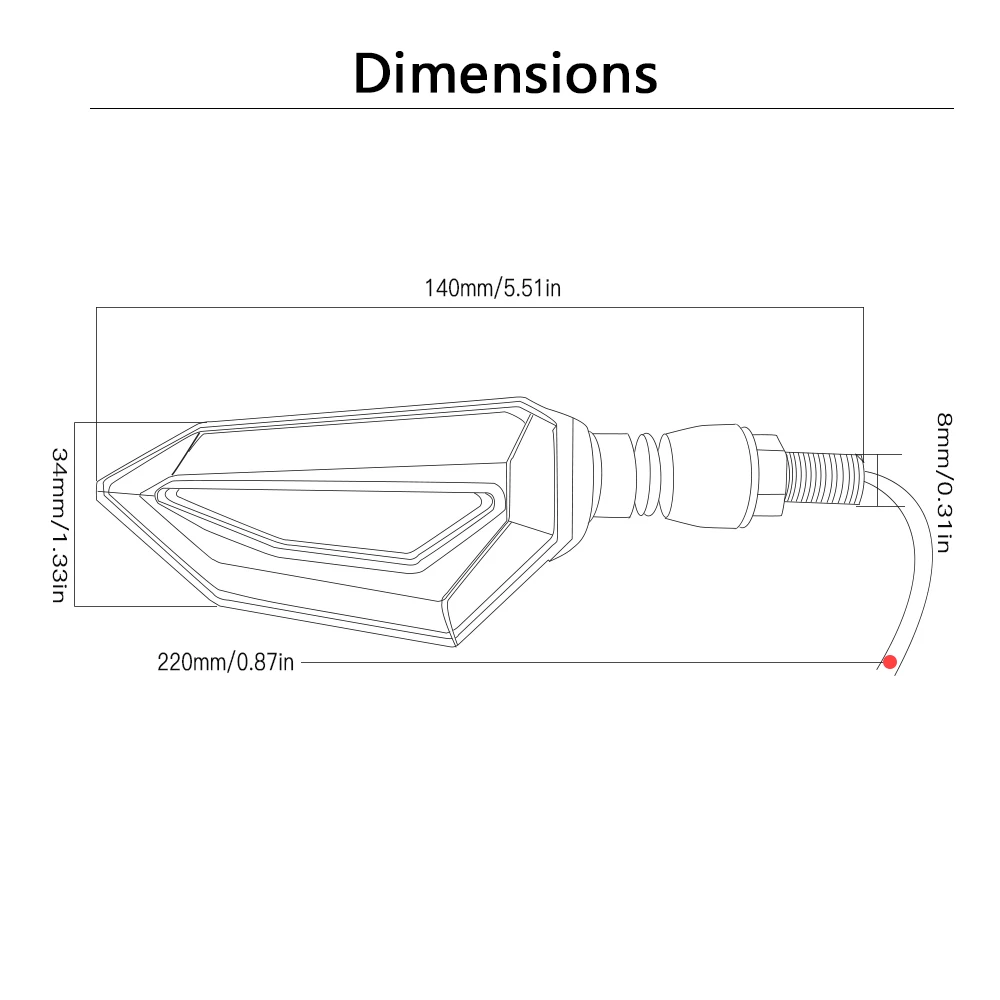 

Universal Motorcycle Turn Signal Light Indicators Amber LED Lights For Kawasaki ZG1000 CONCOURS ZR10R ZR6R ZR750 ZEPHYR