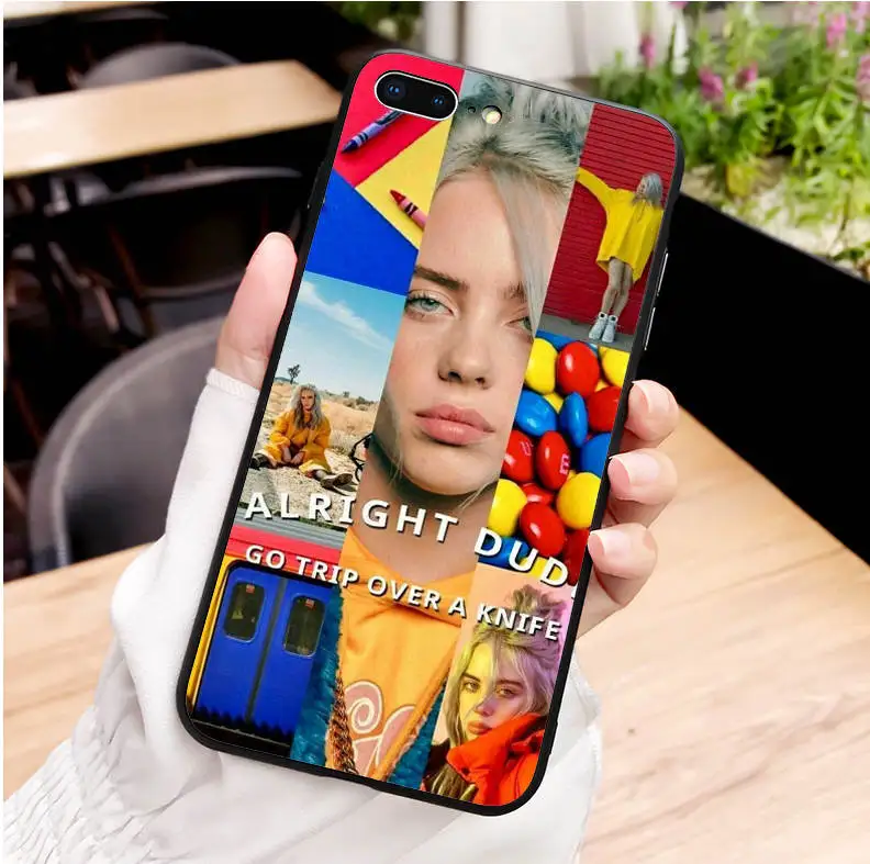Billie eilish rainbow blohsh Оушен Глаза Мягкий силиконовый чехол для телефона TPU чехол для iPhone SE 5 5S 6 6S 7 8Plus 11 Pro MAX XR XS X - Цвет: TPU