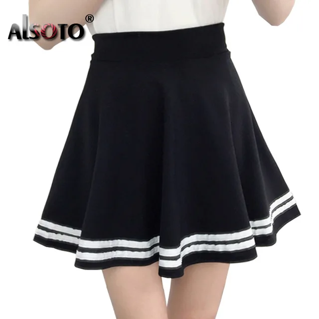 Korean new 2023 women skirt autumn winter high jupe waisted faldas female saia pleated falda mujer skirts pleated skirt