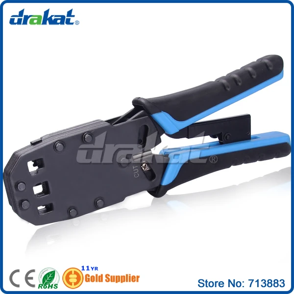 Сетевой инструмент для обжима кабеля 10 P 8 6 4 Ratchet TL 200R|lan cable crimping tool|lan crimpingcrimping lan |