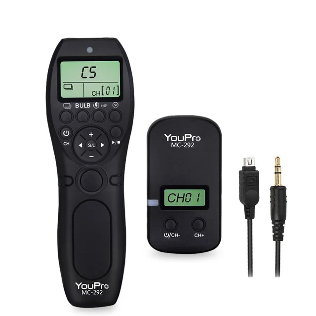 UC1 YouPro Горячая MC-292 DC0/DC2/N3/S2/E3 2,4G беспроводной пульт дистанционного управления ЖК-Таймер спуска затвора каналы для Canon/sony/Nikon/Fujifilm - Цвет: UC1