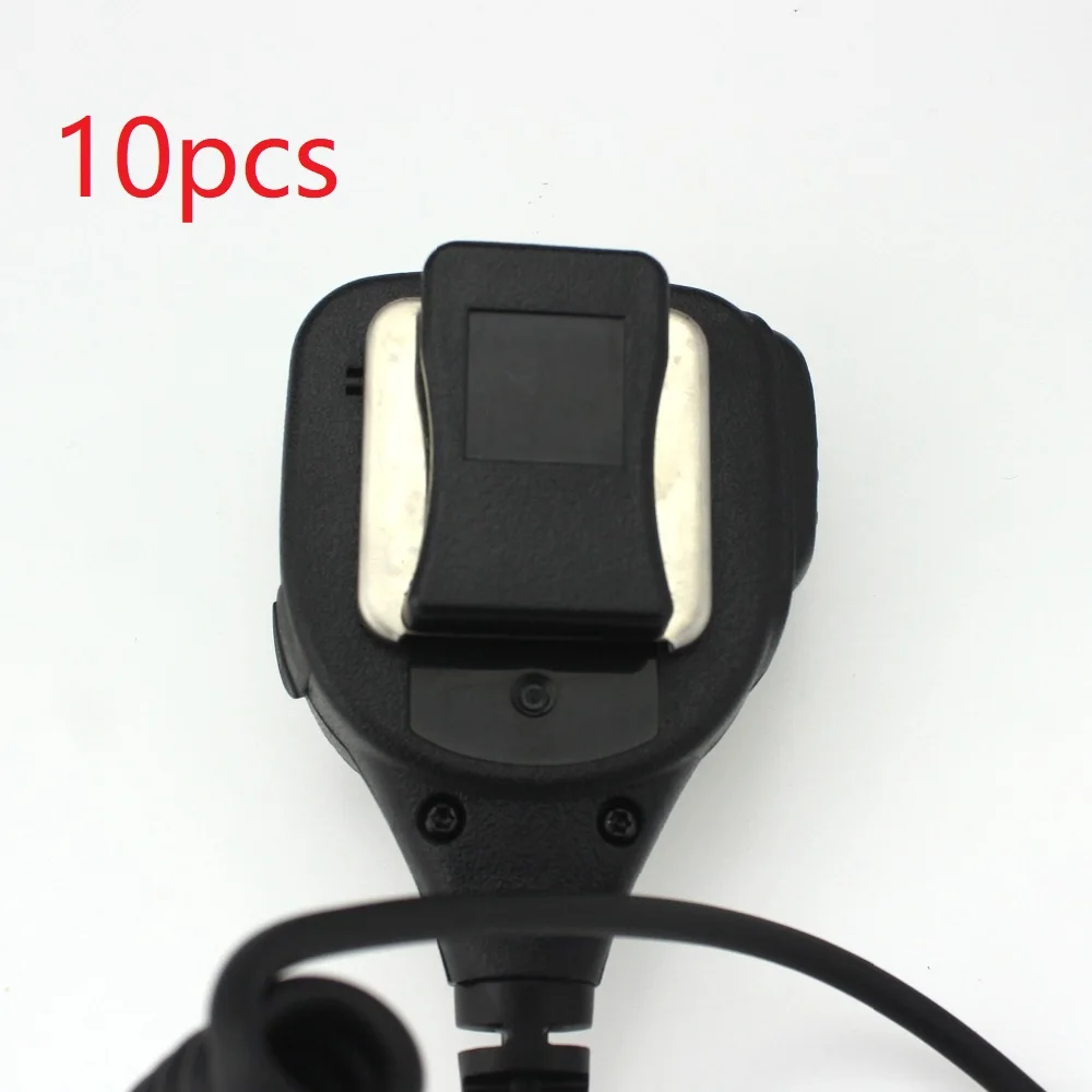 10 PCS Shoulder Microphone Clips For Motorola Radios Waterproof Dustproof Remote Handheld Mic SM08