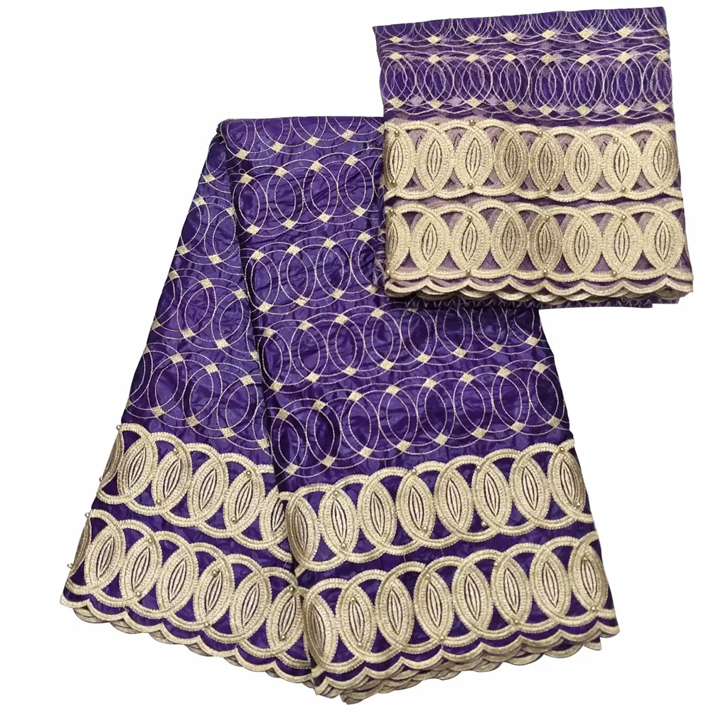 2018 Factory Bazin Riche Fabric Embroidered African Getzner For Men Or Women Cloth 5+2Yards JA28-2 | Дом и сад