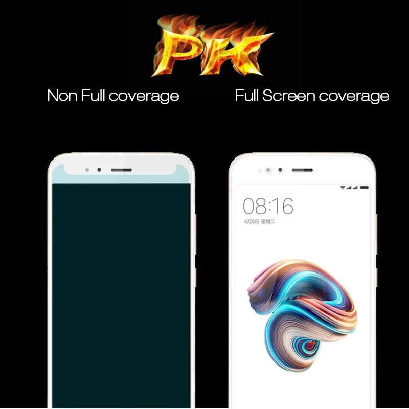 Front Film Tempered Glass For Xiaomi Mi5X 5.5&quot Screen Protector Mi 5X Explosion Proof | Мобильные телефоны и