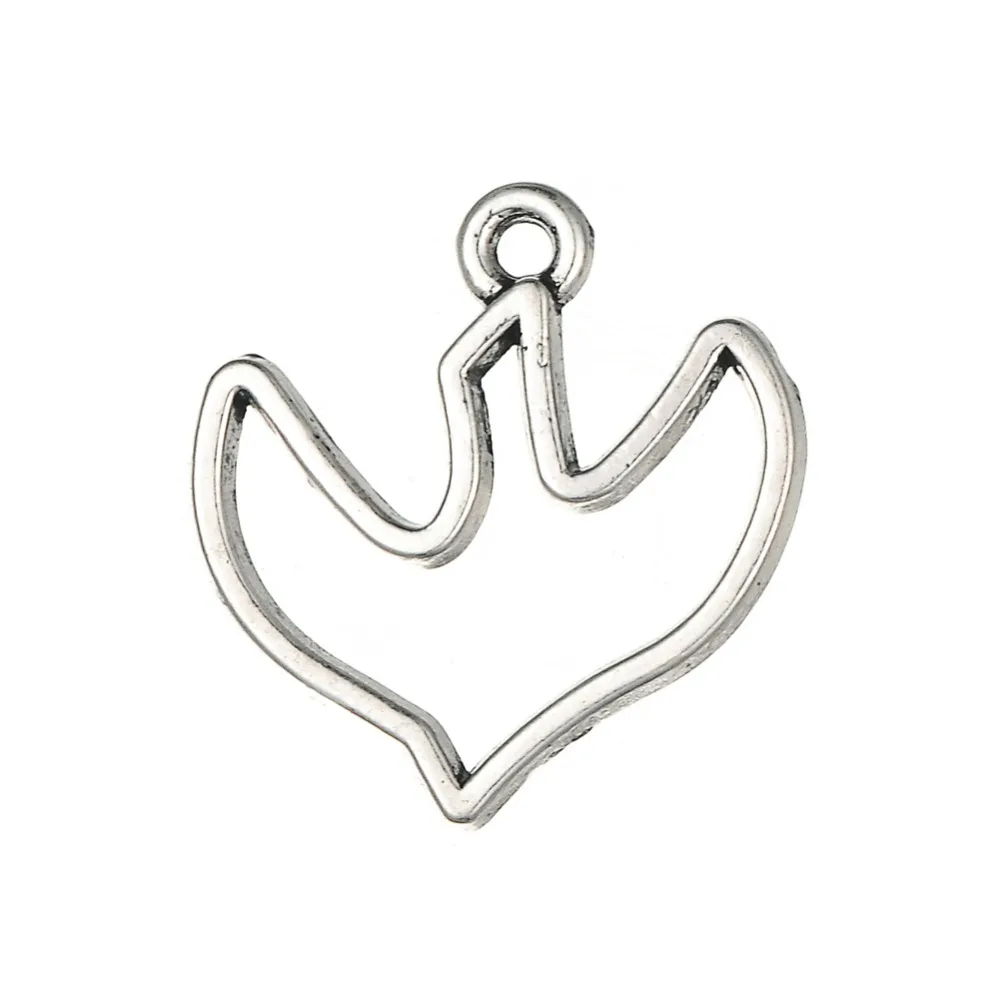 

Metal Hollow Out Dove Bird Animal Charms