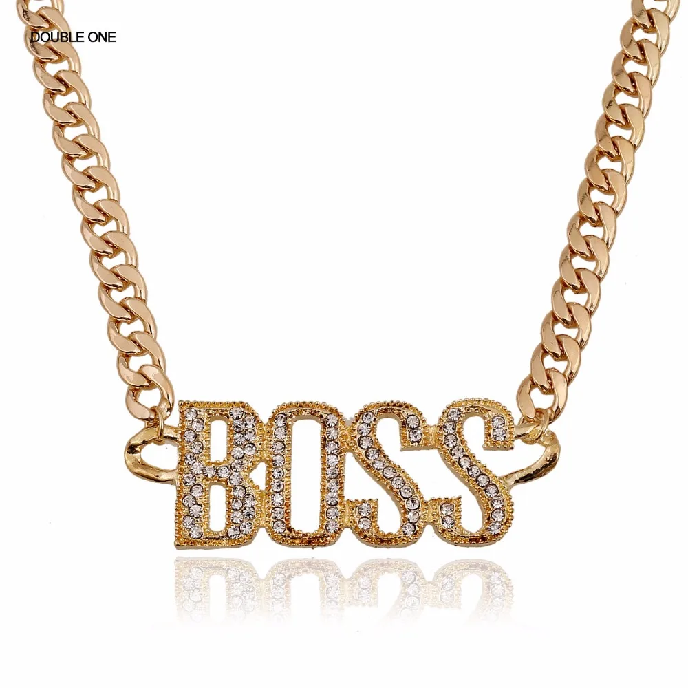 Трендовое ожерелье в стиле хип хоп с надписью из кристаллов|crystal necklace|necklace