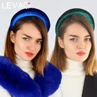 Levao толстые бархатные женские повязки для волос аксессуары головная повязка модные головные уборы широкие пластиковые ленты для волос для женщин