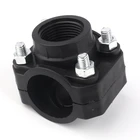 1 шт. 63 75 мм PE соединитель для водопроводных труб, сельскохозяйственная система полива сада, тройные соединители, гнездо, резьба, трубка для ремонта, быстрое соединение