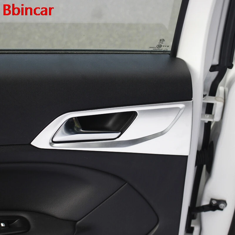 

Bbincar для PEUGEOT 308 2014 2015 2016 автомобиль седан интерьер Стайлинг ABS Хромированная дверная ручка Чаша колпачок наклейка модульная отделка 4 шт