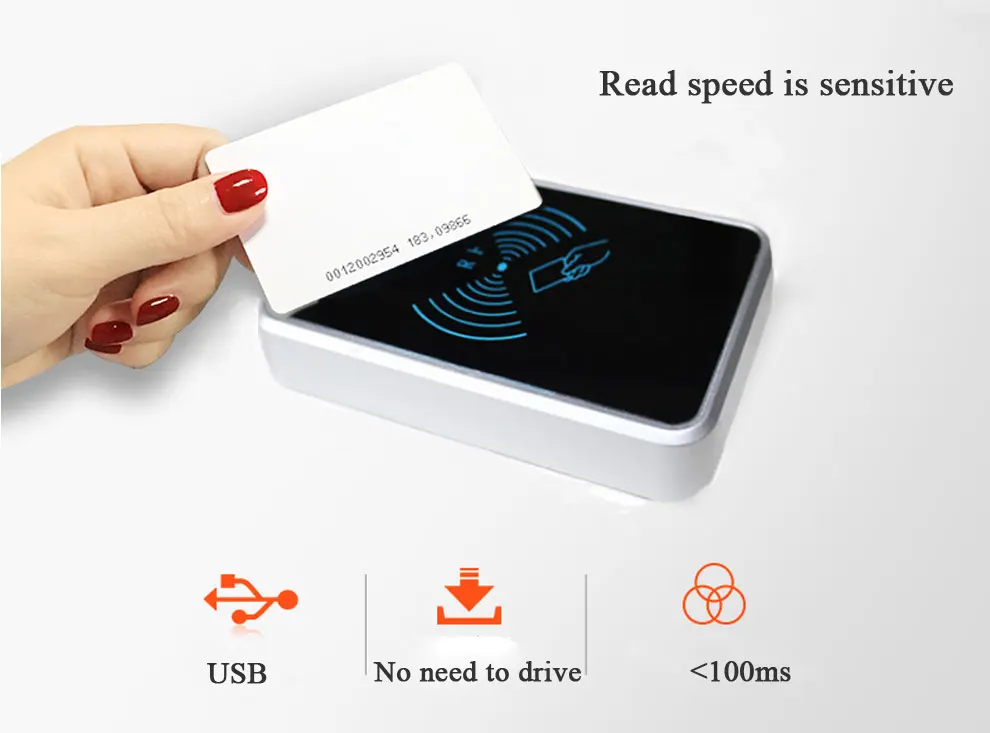 Модный дешевый Портативный USB Смарт-считыватель ID карт модуль для розничных магазинов