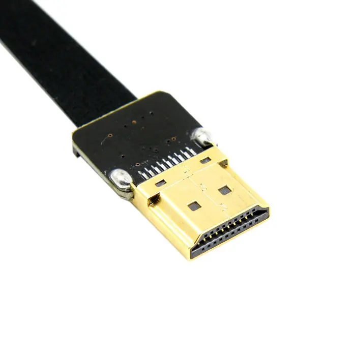 0 2 м/0 5 м FPV HDMI тип A мужской вниз Угловой 90 градусов к Мужской HDTV FPC плоский кабель