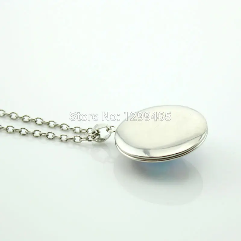 Nine-tailed fox pendant necklace New Fashion Picture animal jewelry white statement Glass dome locket N933 | Украшения и