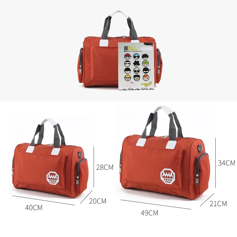 

Fashion Nylon Travel Bag Large Capacity Men Hand Fitness Weekend Bag Women Multifunctional Men And Women Sac Duffle Bags XA729WB