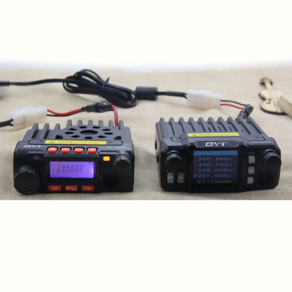 2 шт. QYT KT 7900D VHF 136 174/220 270 МГц/UHF 350 390/400 480 МГц Высокая мощность 25 Вт Quad Band CTCSS/DCS рация