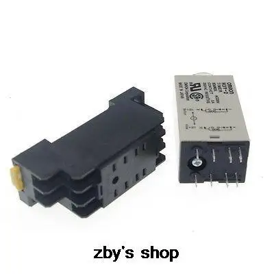 1 шт. 12VDC/24VDC/24VAC/110VAC/220VAC 8 шпильки DPDT Временная задержка включения-задержка 0 5 S-10S