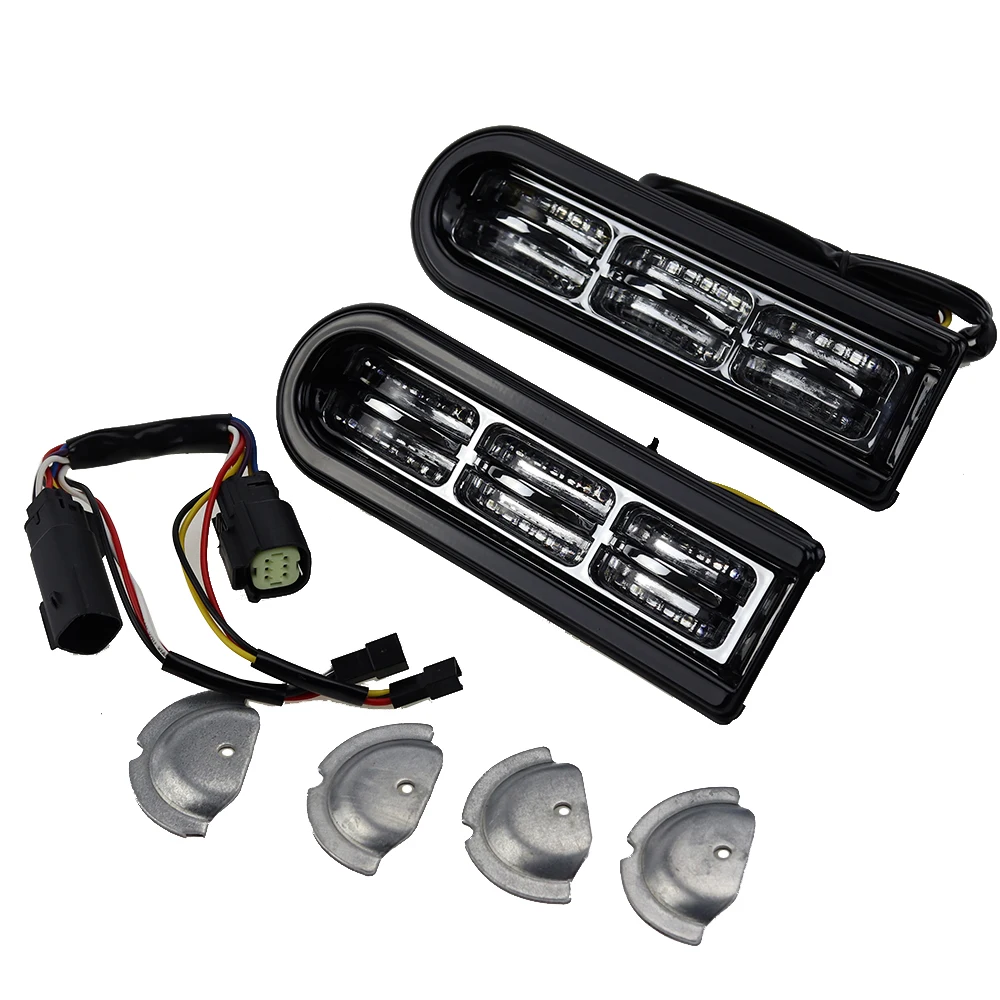 Fit Harley Touring CVO 2014-2016 2017 UNDEFINED Black Motorcycle Bike Parts Accent Saddlebag Filler Insert Support LED Lights |