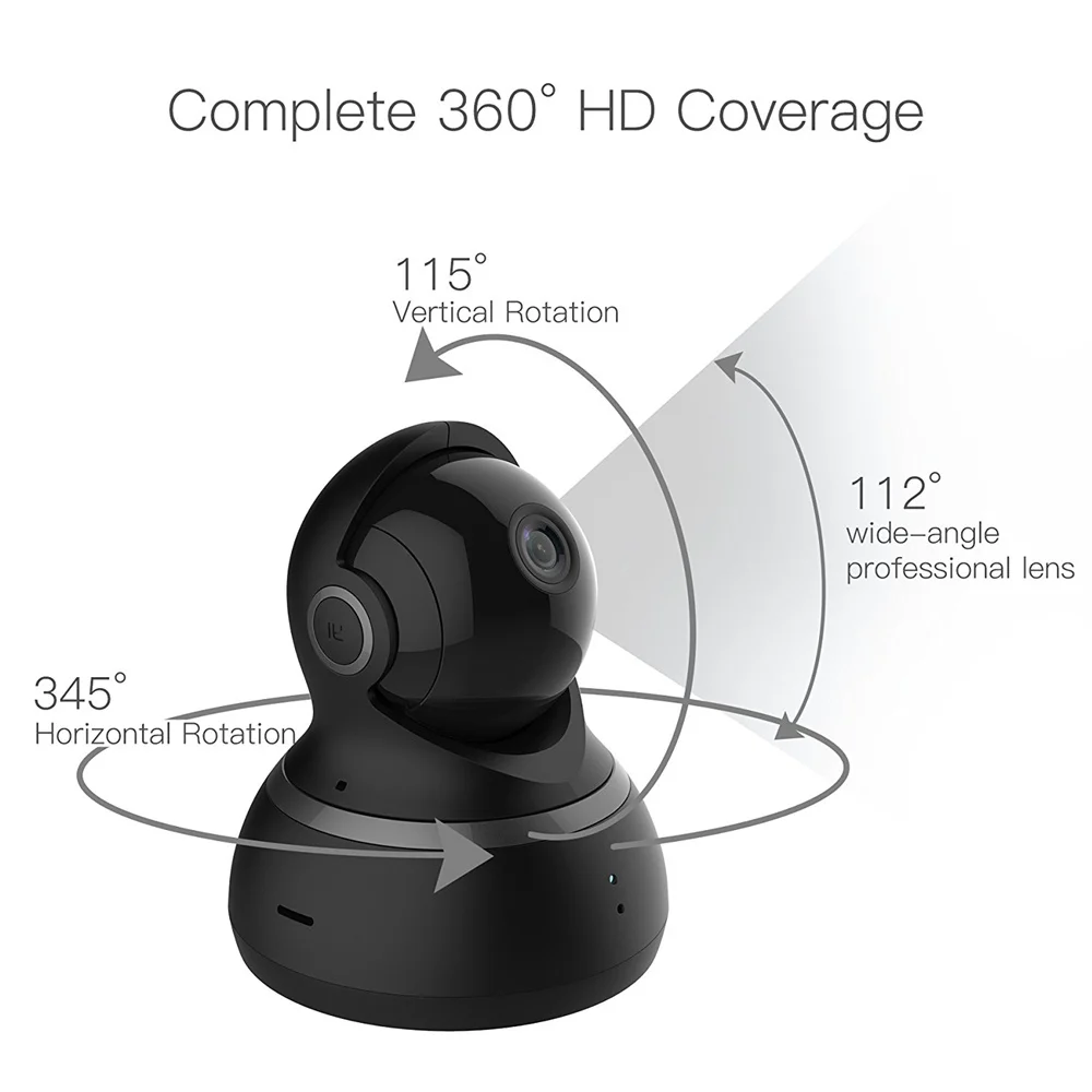 YI купол 1080P HD Xiaomi камера 360 полный охват умный дом системы плача обнаружения Crystal