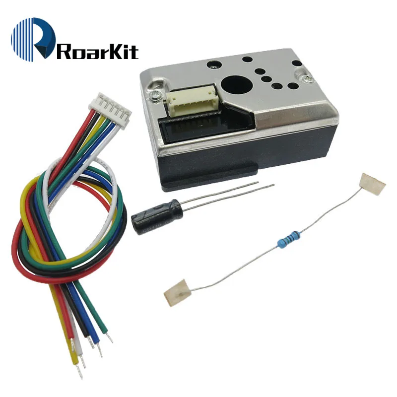 GP2Y1014AU0F компактный оптический датчик пыли совместимый GP2Y1010AU0F GP2Y1010AUOF датчик дымовых частиц с кабелем