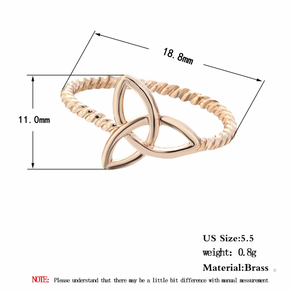 Оптовая продажа 10 шт. кольца с узлом в виде цветка для женщин крошечные закрытые