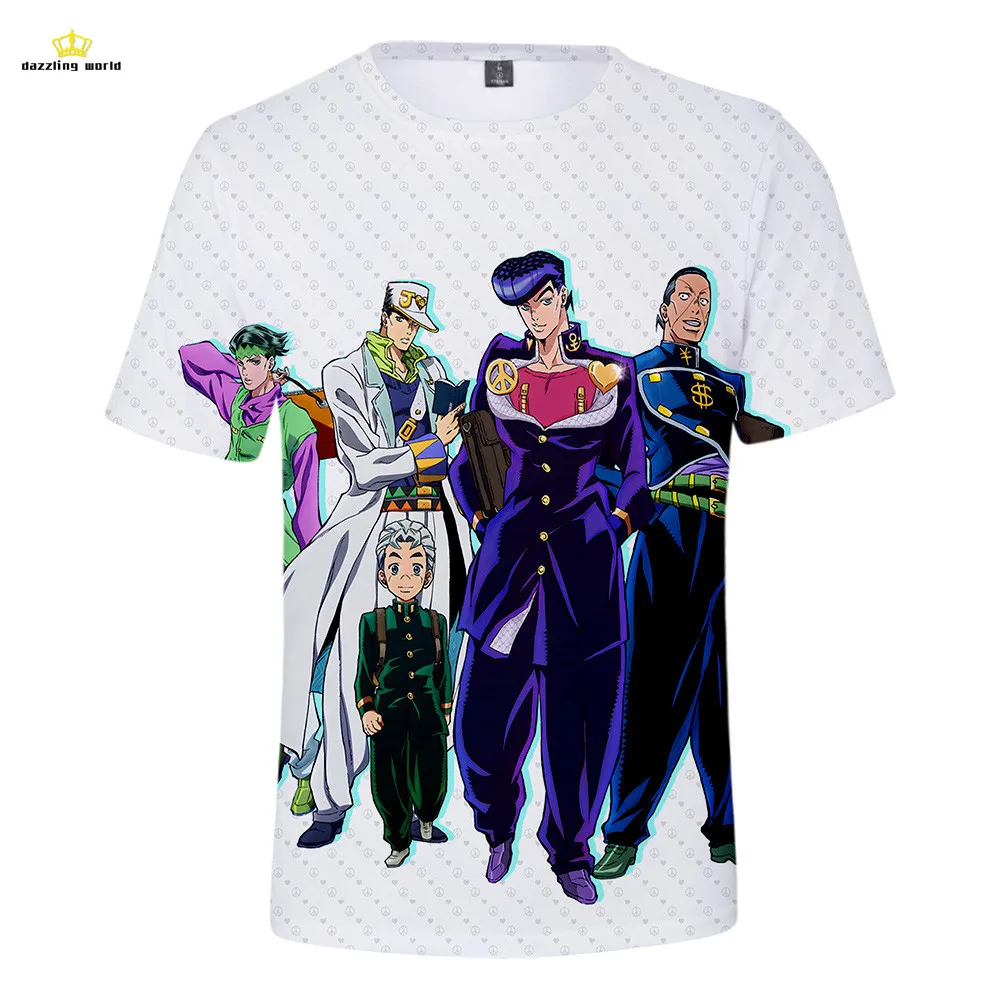 Модная футболка с 3D принтом JOJO популярная крутая Удобная Базовая спортивная