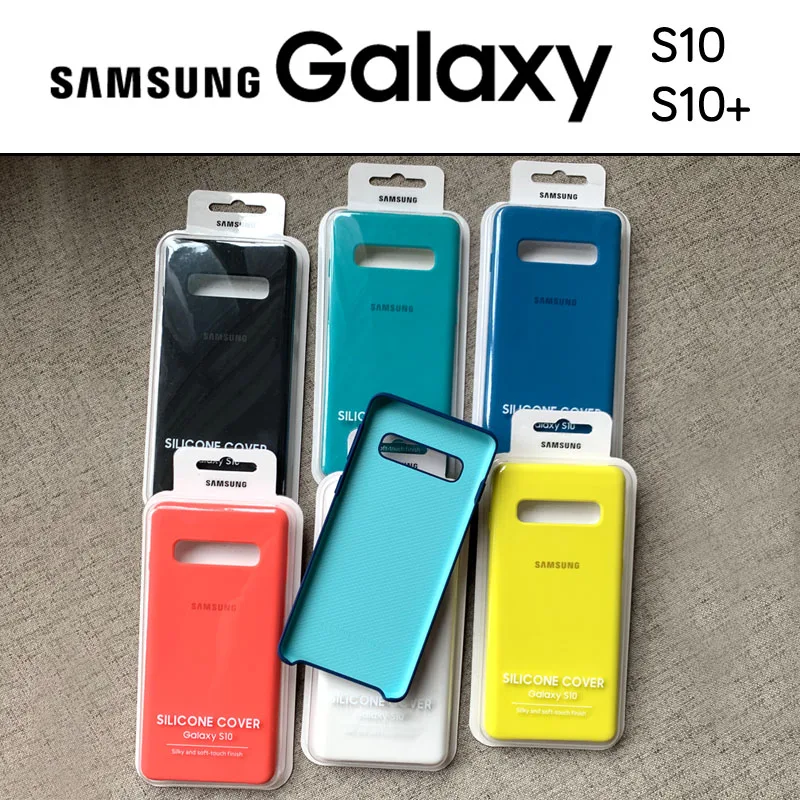 Официальный товар) Чехол samsung S10 S10 Plus S10e Galaxy Note 10 Plus силиконовый чехол