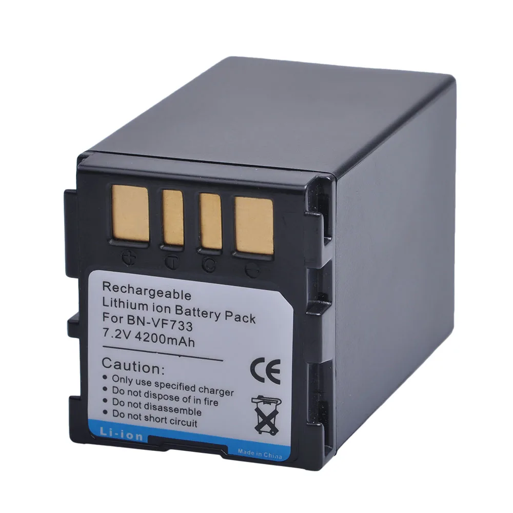 Новый литий-ионный аккумулятор 4200 мАч 7 2 в BN-VF733 BNVF733 для видеокамер JVC BN-VF733U BN-VF707U