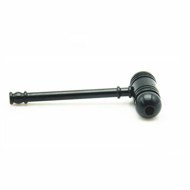 1 Шт. Мини молоток Курение Труба Металл Алюминий С Крышкой травы Кальян Пипа