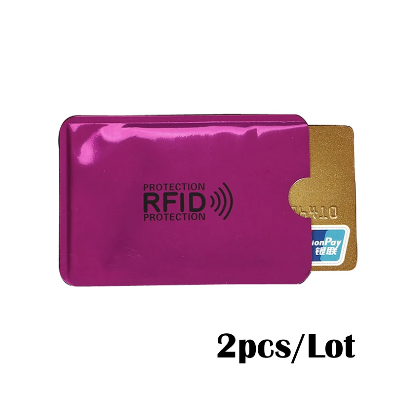 Red 5 шт. Противоугонный Rfid кредитный держатель для карт банк Id карта Обложка держатель ID защитный чехол портативный визитница безопасность - Цвет: Red