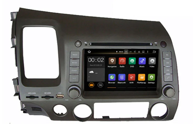 " автомобильный dvd-плеер на основе Android с ТВ/BT gps WI-FI, аудио Радио стерео, автомобильные ПК/мультимедиа для Honda CIVIC 2006 2007 2008 2009