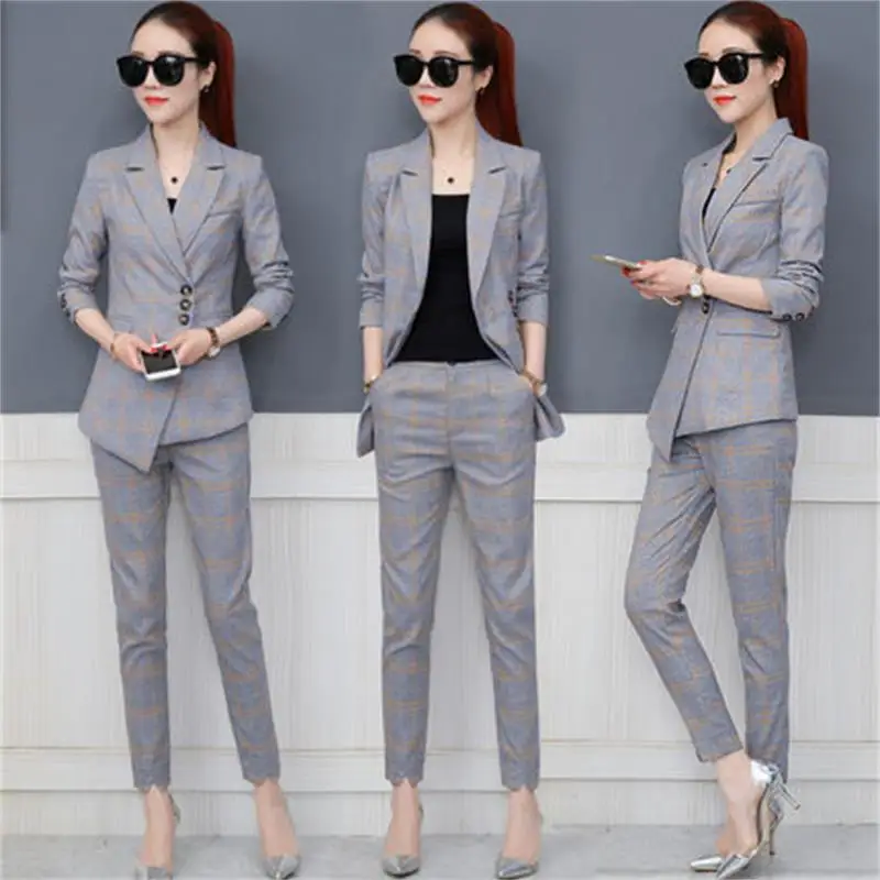 Блейзер Женский однотонный из двух предметов|pant suits|women pant suitsblazer suit |