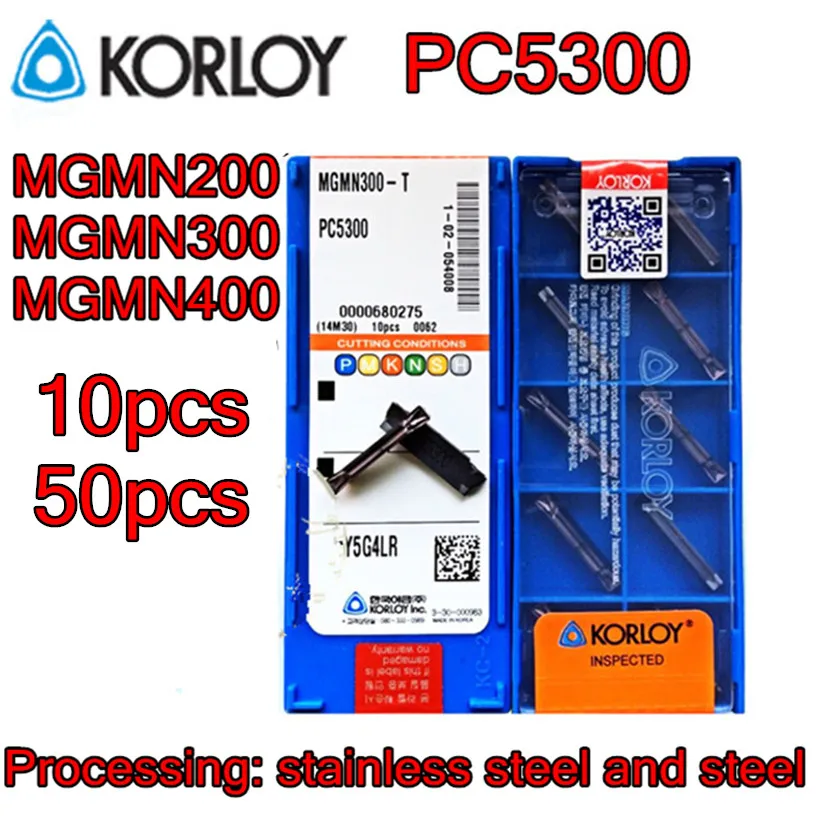 MGMN200 MGMN300 MGMN400-T PC5300 обработка: нержавеющая сталь и сталь KORLOY CNC карбида вставки