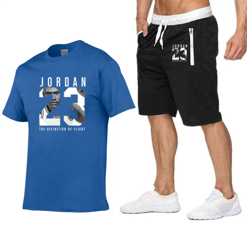Мужская футболка с круглым вырезом и короткими рукавами Jordan 23 Модная хлопковая